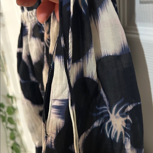 Velvet by Graham & Spencer Navy and Cream Floral Mini Dress ON SALE - Picture 8 of 11